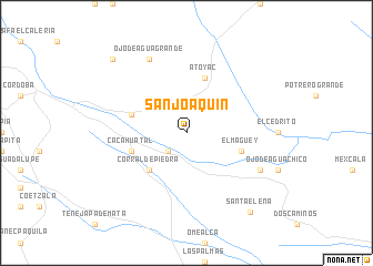 map of San Joaquín