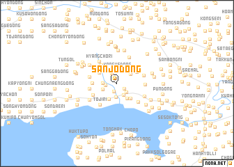 map of Sanjŏ-dong