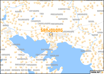 map of Sanjŏ-dong