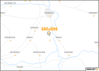 map of Sanjōme