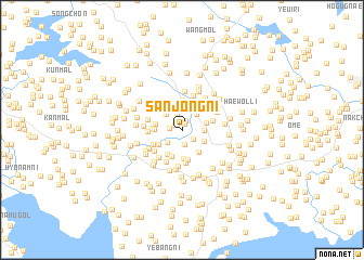 map of Sanjŏng-ni