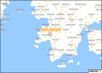 map of Sanjŏng-ni