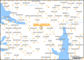 map of Sanjŏng-ni