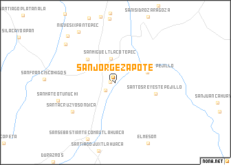 map of San Jorge Zapote