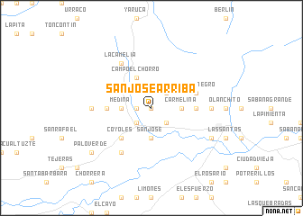 map of San José Arriba