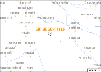 map of San José Atitla