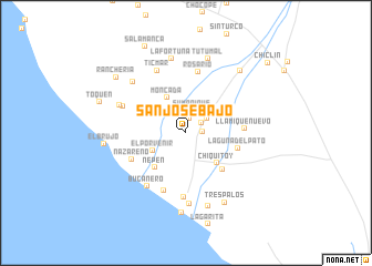 map of San José Bajo