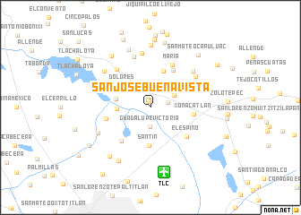 map of San José Buenavista