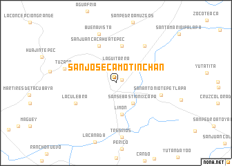 map of San José Camotinchán