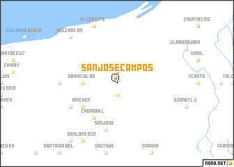 map of San José Campos