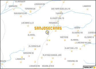 map of San José Canas