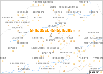 map of San José Casas Viejas