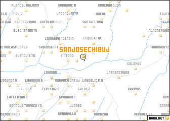 map of San José Chibuj