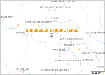 map of San José Chichihualtepec