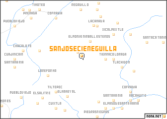 map of San José Cieneguilla