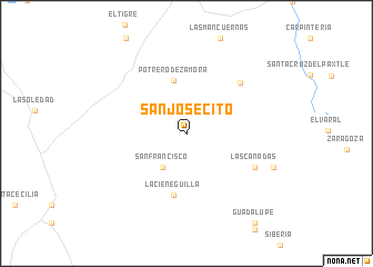 map of San Josecito