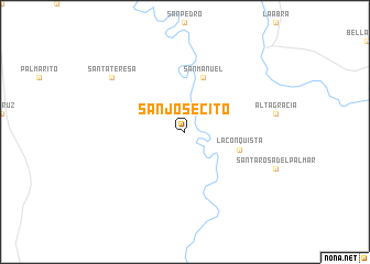 map of San Josecito