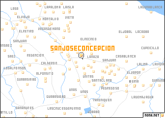 map of San José Concepción