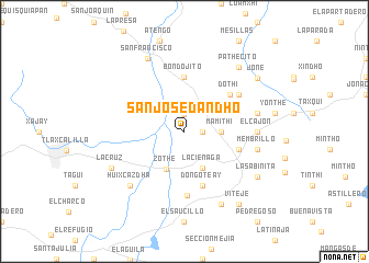 map of San José Dandhó