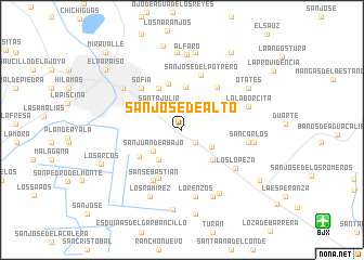 map of San José de Alto