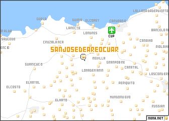 map of San José de Areocuar