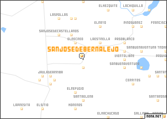map of San José de Bernalejo