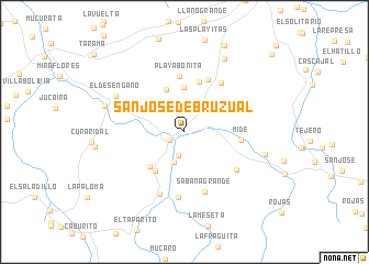 map of San José de Bruzual