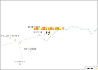 map of San José de Buja