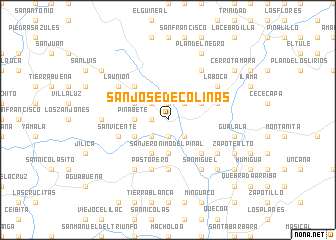 map of San José de Colinas