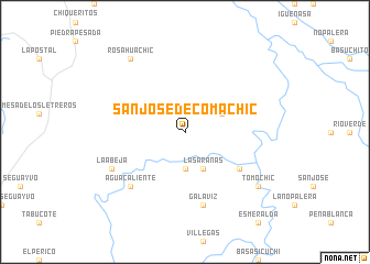 map of San José de Comáchic
