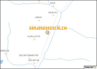 map of San José de Escalchi