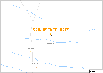 map of San José de Flores