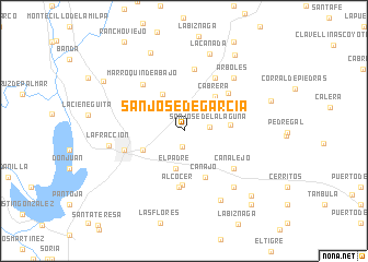 map of San José de Garcia