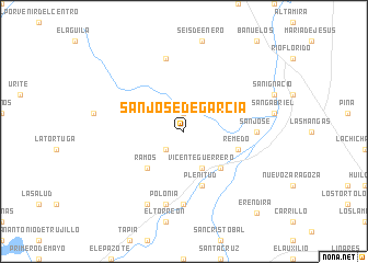 map of San José de García