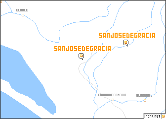 map of San José de Gracia