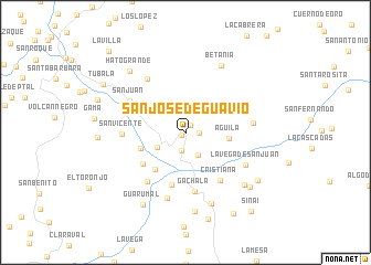 map of San José de Guavio