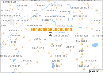 map of San José de la Calera