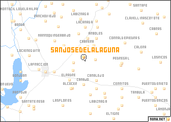 map of San José de la Laguna