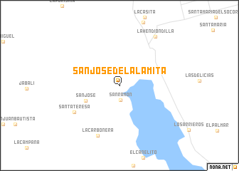 map of San José del Alamita