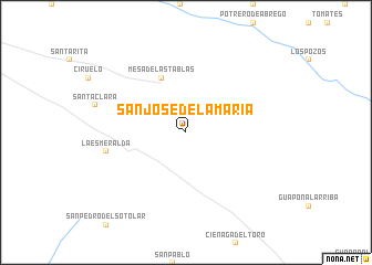 map of San José de la María