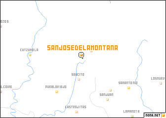 map of San José de la Montaña