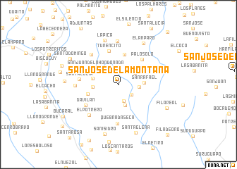 map of San José de la Montaña