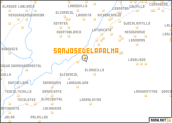 map of San José de la Palma