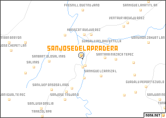 map of San José de la Pradera