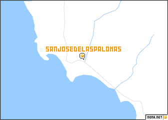 map of San José de las Palomas