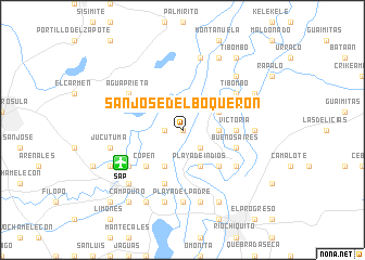 map of San José del Boquerón