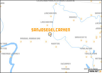 map of San José del Carmen