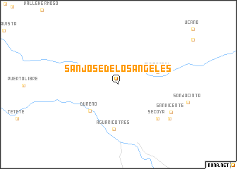 map of San José de Los Ángeles