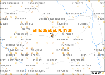 map of San José del Playón