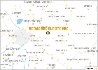 map of San José del Potrero